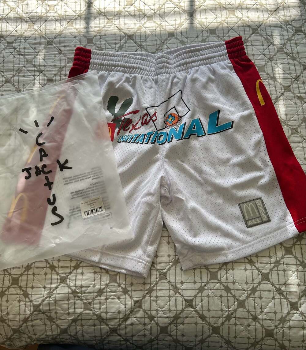 Cactus Jack x McDonald's Basketball Shorts Size Large